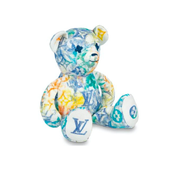 Louis Vuitton Unicef Doudou Pastel Monogram Watercolor Multicolor Teddy Bear - Picture 3 of 16
